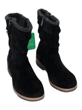 Earth Womens's Hyland Cozy Water Repellent Boots Black Size 7.5M